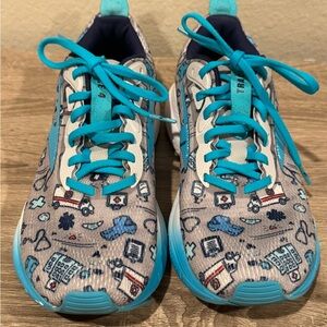 Medical Hero Sneakers with Blue Accents